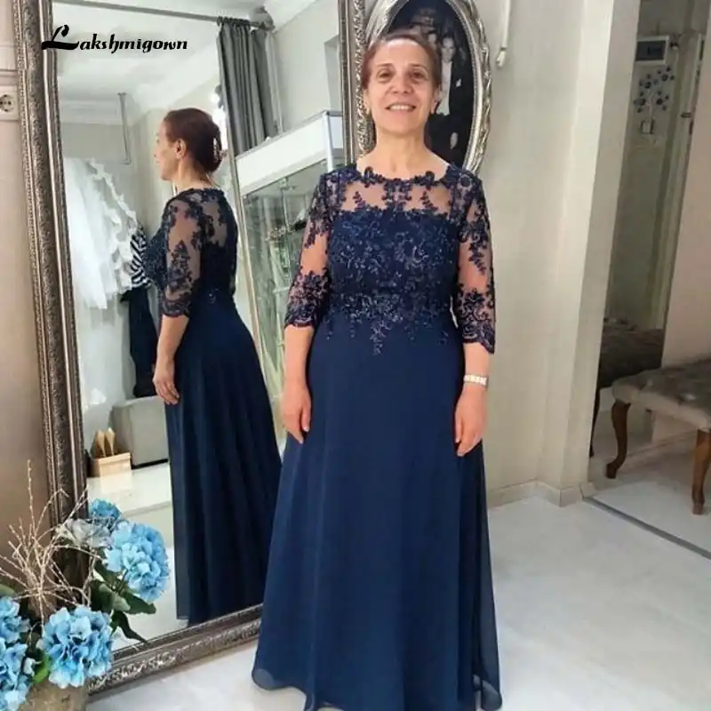 navy blue mother of the bride dresses plus size