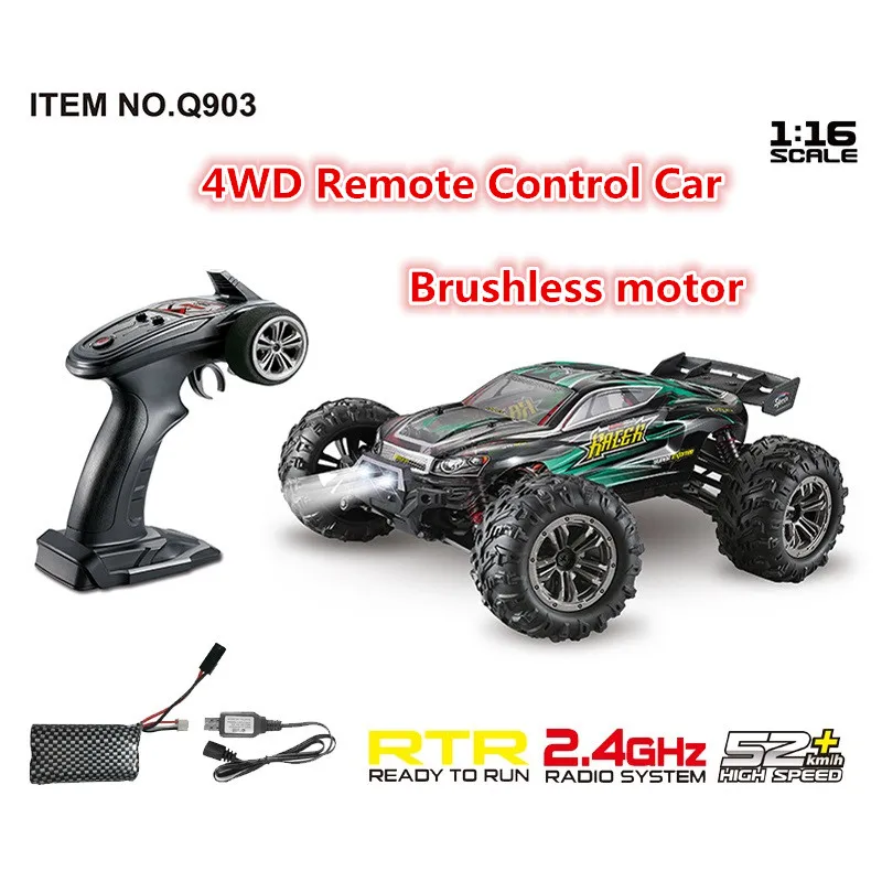 Brushless Motor 2.4G 4WD 52km/h High Speed Professional Remote Control Car with LED Light RTR RC Car Drift Toys gifts learning
Brushless Motor 2.4G 4WD 52km/h High Speed Professional Remote Control Car with LED Light RTR RC Car Drift Toys gifts learning