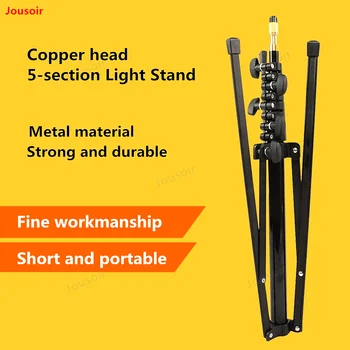 5-Section Flash portable Light Stand copper head with conversion screws short and easy to carry light reverse folding CD50 T11
5-Section Flash portable Light Stand copper head with conversion screws short and easy to carry light reverse folding CD50 T11