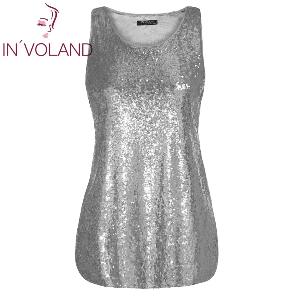 IN'VOLAND Women T-Shirts Tops Plus Size XL-5XL Basic O-Neck Sleeveless Sequin Party Large Pullovers Tshirt Tees Tank Oversized
IN'VOLAND Women T-Shirts Tops Plus Size XL-5XL Basic O-Neck Sleeveless Sequin Party Large Pullovers Tshirt Tees Tank Oversized