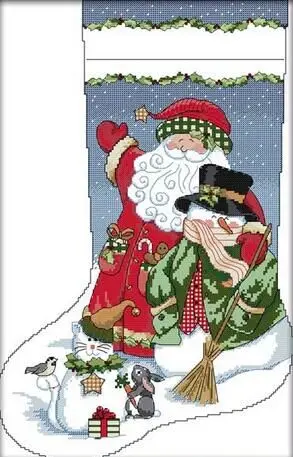 Christmas Stocking(2) Counted Cross Stitch 11 14CT Cross Stitch Set Wholesale Santa Claus Cross-stitch Kit Embroidery Needle
Christmas Stocking(2) Counted Cross Stitch 11 14CT Cross Stitch Set Wholesale Santa Claus Cross-stitch Kit Embroidery Needle