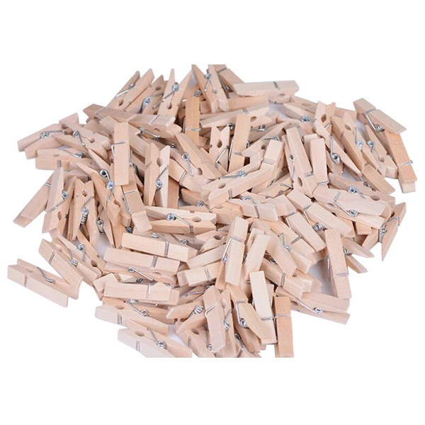 100PCS New 2.5cm*0.3cm Mini Natural Wooden Cloth Photo Paper Peg Clothespin Craft Clips
100PCS New 2.5cm*0.3cm Mini Natural Wooden Cloth Photo Paper Peg Clothespin Craft Clips