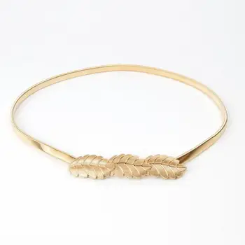 Elastic Chain Metal Leaves Belt Golden Silver Decorative for Dress Luxury Belt Adult Heavy Metal Belts Women Waistband
Elastic Chain Metal Leaves Belt Golden Silver Decorative for Dress Luxury Belt Adult Heavy Metal Belts Women Waistband