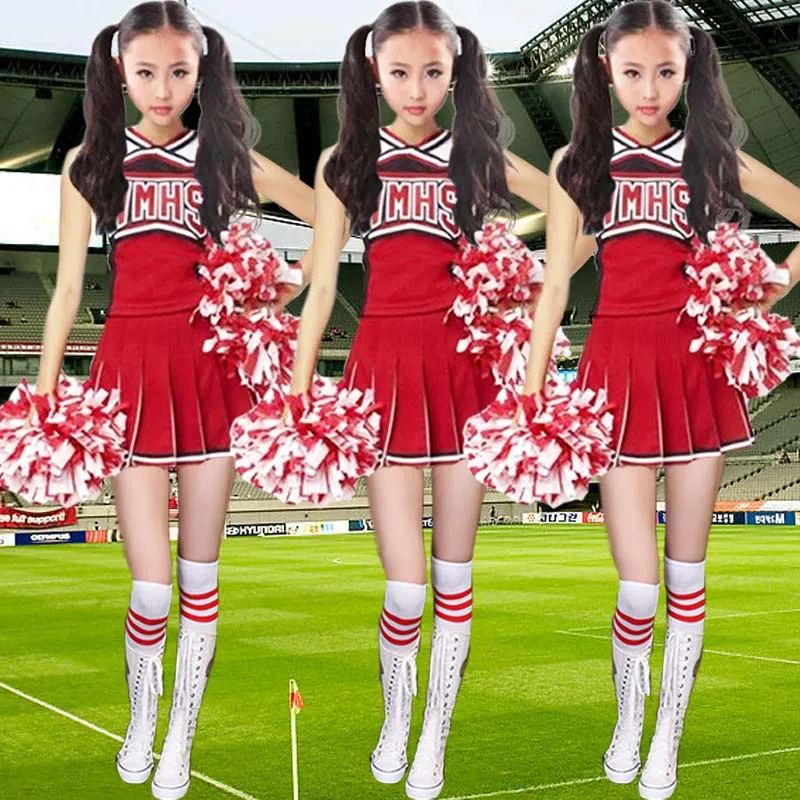 2016 New Children Dance Costumes Children Cheerleader Costumes Girls Cheerleading Gymnastics Dress with Safety Pants
2016 New Children Dance Costumes Children Cheerleader Costumes Girls Cheerleading Gymnastics Dress with Safety Pants