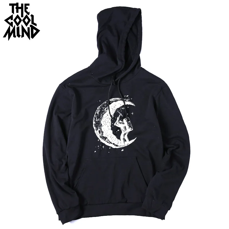 THE COOLMIND top quality cotton blend casual digging the moon printed men hoodies autumn black streetwear hooded sweatshirts
THE COOLMIND top quality cotton blend casual digging the moon printed men hoodies autumn black streetwear hooded sweatshirts