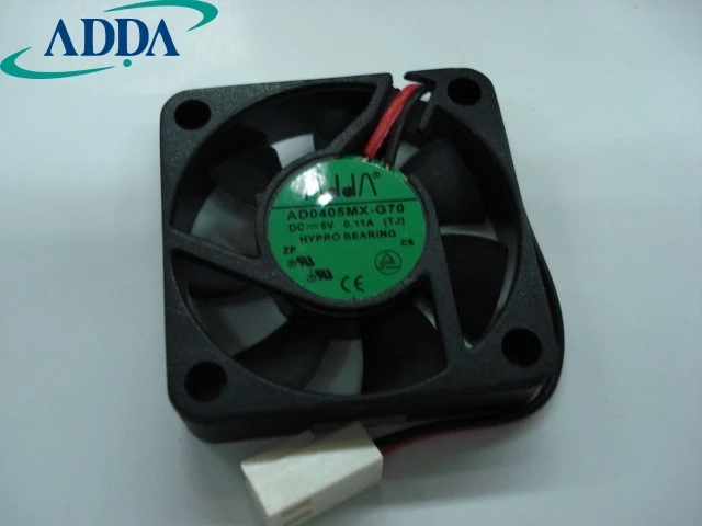 2pcs AD0405MX-G70 4010 4cm 5V DC 0.11A server inverter PC case cooling fan