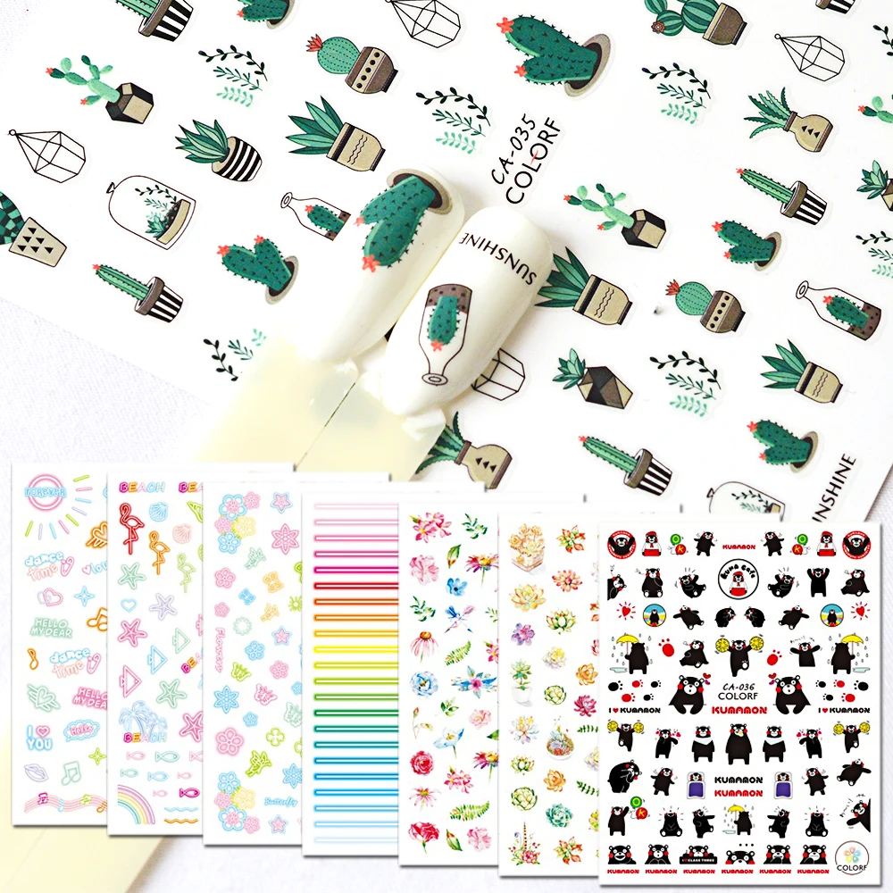1 Sheet 3D Decal Cartoon Nail Art Adhesive Decor Tips Colorful Pattern Design For DIY Nail Care Sticker BECA028-036
1 Sheet 3D Decal Cartoon Nail Art Adhesive Decor Tips Colorful Pattern Design For DIY Nail Care Sticker BECA028-036