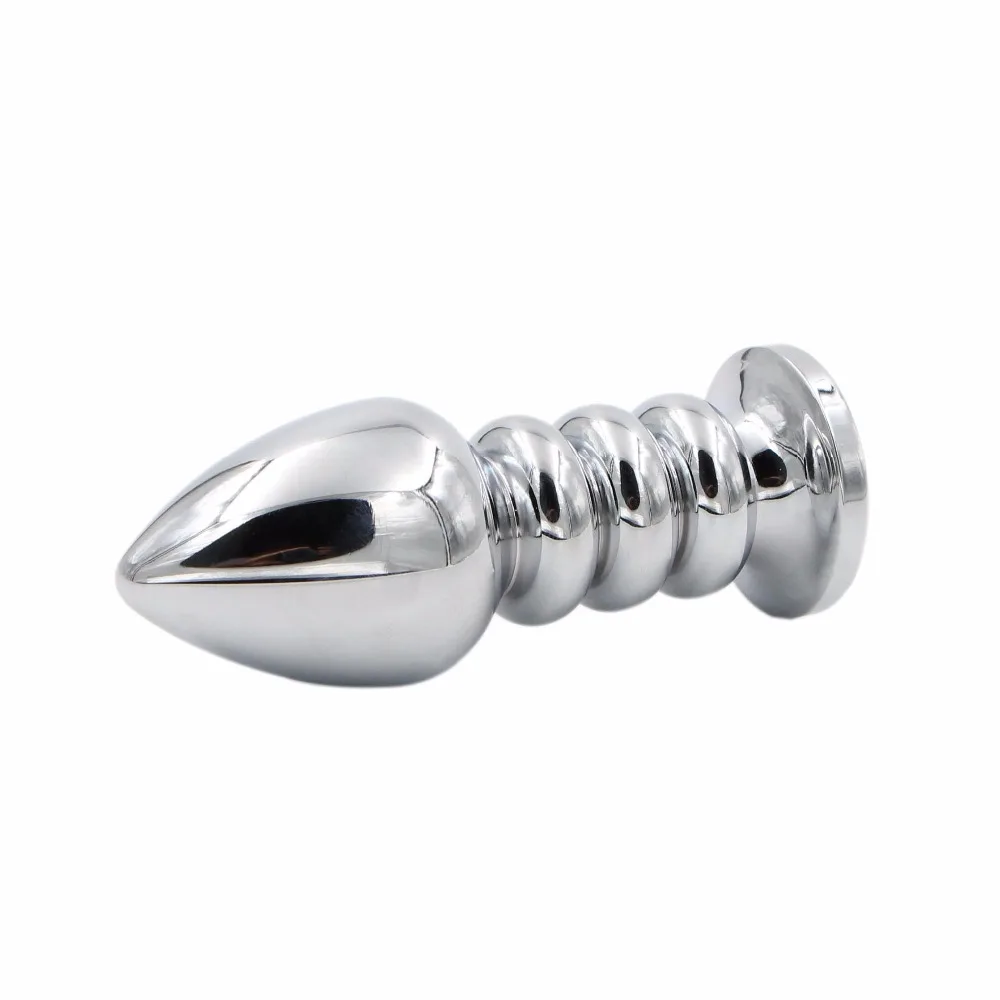 Spiral Anal Beads Metal Anal Plug Stainless Steel Crystal Jewelry Butt Plug Adult Sex Toys for Women Men Gay Erotic Toys Shop