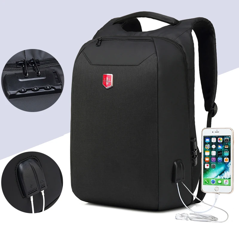 Anti Theft Swiss Business Backpack Men External Charging USB Function Laptop Backpacks Oxford Waterproof Travel bags Coded Lock
Anti Theft Swiss Business Backpack Men External Charging USB Function Laptop Backpacks Oxford Waterproof Travel bags Coded Lock