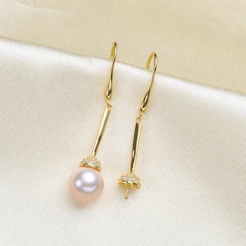 DIY Pearl Earrings Findings S925 Sterling Silver Earrings Hooks Settings Women Handmade Eardrop Accessory 3Pairs/Lot
DIY Pearl Earrings Findings S925 Sterling Silver Earrings Hooks Settings Women Handmade Eardrop Accessory 3Pairs/Lot