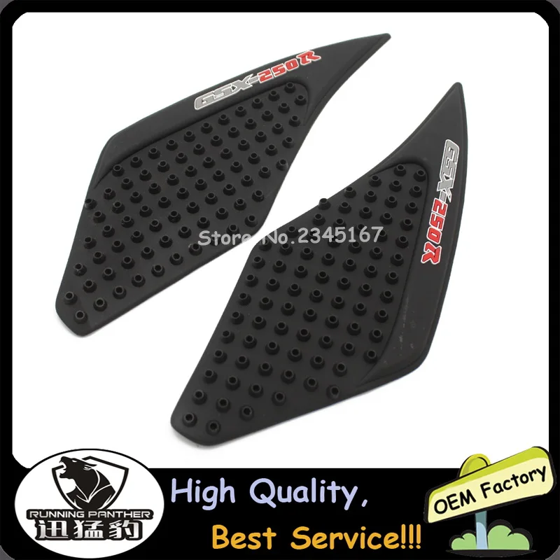 NEW Motorcycle Black General Tank Traction Pad Side Gas Knee Grip Protector Anti Slip Fuel Sticker FOR SUZUKI GSX-250R GSX250R
NEW Motorcycle Black General Tank Traction Pad Side Gas Knee Grip Protector Anti Slip Fuel Sticker FOR SUZUKI GSX-250R GSX250R
