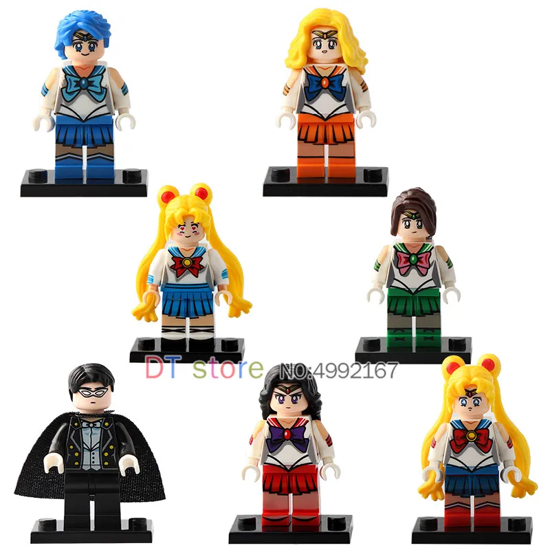 Single Sale Sailor Moon Movie Minako Aino Hino Rei Mizuno Ami Cartoon TV Building Blocks Bricks Figures Toys For Children WM6035
Single Sale Sailor Moon Movie Minako Aino Hino Rei Mizuno Ami Cartoon TV Building Blocks Bricks Figures Toys For Children WM6035