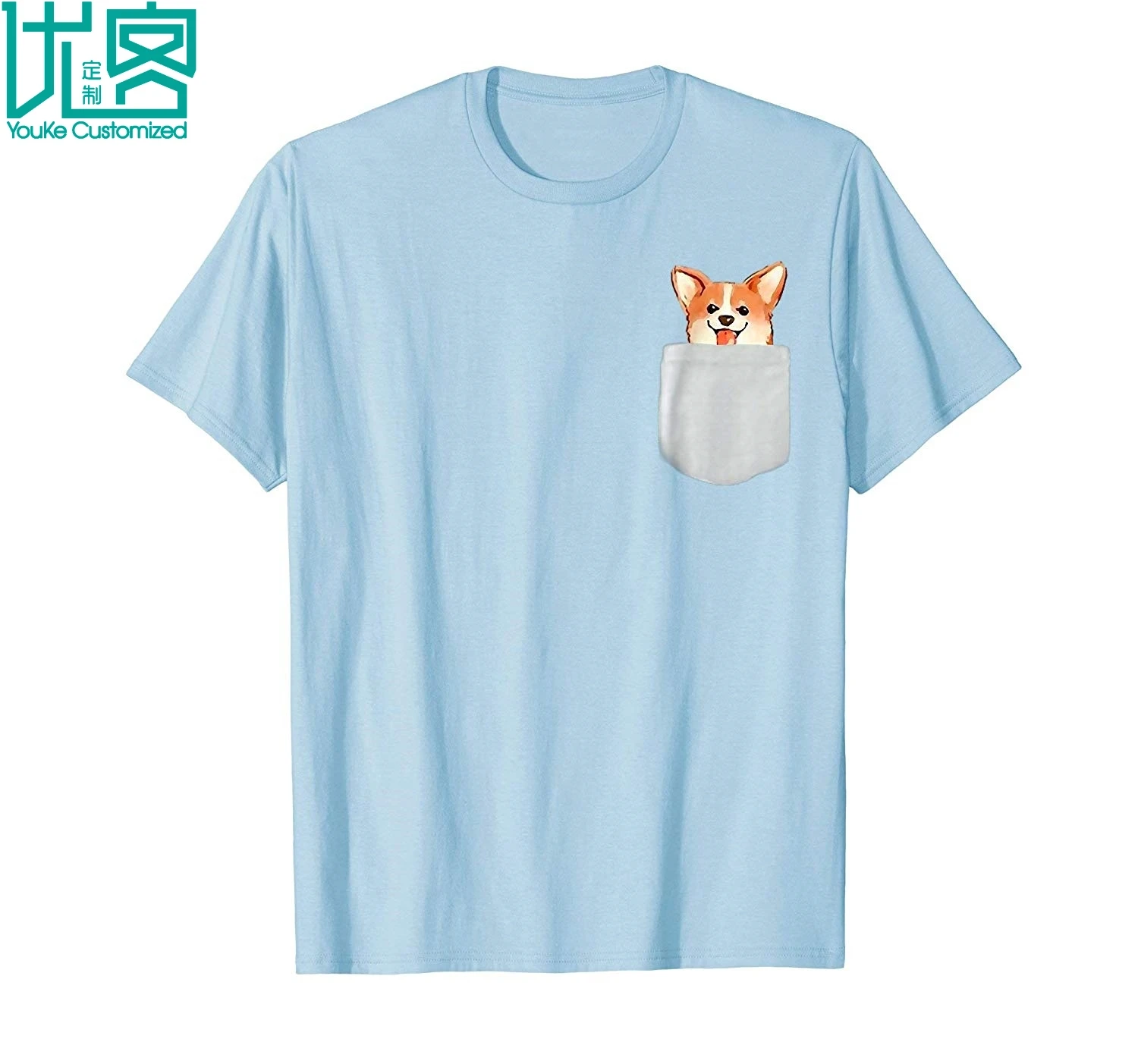 Welsh Corgi Tee With Pocket Detail For Men Women Children 2019 Summer Men's Short Sleeve T-Shirt 
Welsh Corgi Tee With Pocket Detail For Men Women Children 2019 Summer Men's Short Sleeve T-Shirt