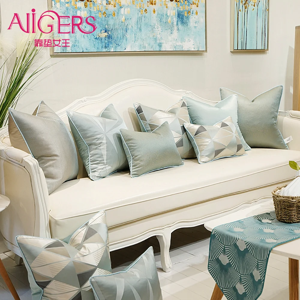 Avigers Geometric Modern Cushion Covers Gray Blue Decorative Pillow Cases with Invisible Zipper Throw Pillows
Avigers Geometric Modern Cushion Covers Gray Blue Decorative Pillow Cases with Invisible Zipper Throw Pillows