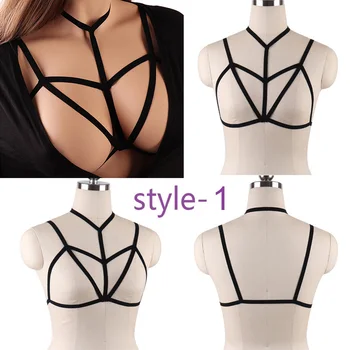 Sexy women Black Cage Bra Crop Top Body Harness Sexy Strppy Belt Top Intimates Accessories Women Elastic Bandage Straps Lingerie
Sexy women Black Cage Bra Crop Top Body Harness Sexy Strppy Belt Top Intimates Accessories Women Elastic Bandage Straps Lingerie