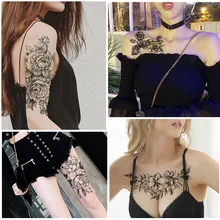 Waterproof Temporary Tattoo Sticker Lotus Rose Pattern Water Transfer Under Breast Shoulder Flower Body Art Fake Tatoo
Waterproof Temporary Tattoo Sticker Lotus Rose Pattern Water Transfer Under Breast Shoulder Flower Body Art Fake Tatoo