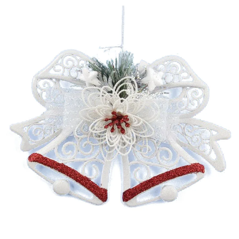 Christmas Decoration Xmas Tree Hanging Decor Hollow bow-knot double bells White Christmas Home Door Window Ornaments
Christmas Decoration Xmas Tree Hanging Decor Hollow bow-knot double bells White Christmas Home Door Window Ornaments