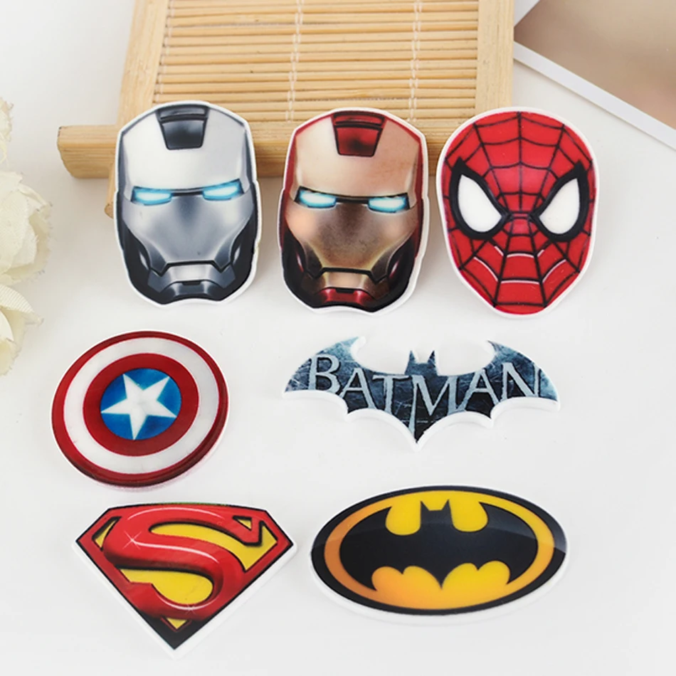 50pcs Mixed Cartoon Hero Resin Flatback Bat Super Hero Man Planar Resin DIY Craft for Holiday & Home Decoration
50pcs Mixed Cartoon Hero Resin Flatback Bat Super Hero Man Planar Resin DIY Craft for Holiday & Home Decoration