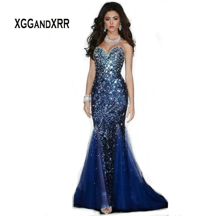 IMH068 New Fashion Mermaid Prom Dress Sexy Sweetheart Rhinestones Beaded Blue Formal Women Pageant Special Occasion Dresses
IMH068 New Fashion Mermaid Prom Dress Sexy Sweetheart Rhinestones Beaded Blue Formal Women Pageant Special Occasion Dresses
