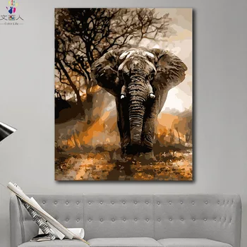 DIY colorings pictures by numbers with colors Forest king elephant animal picture drawing painting by numbers framed home
DIY colorings pictures by numbers with colors Forest king elephant animal picture drawing painting by numbers framed home