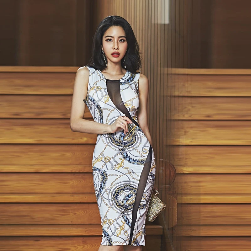 Sexy Mesh Patchwork See Through Print Party Dress Women 2019 New OL Summer Backless Sheath Bodycon Pencil Dresses Vestidos
Sexy Mesh Patchwork See Through Print Party Dress Women 2019 New OL Summer Backless Sheath Bodycon Pencil Dresses Vestidos
