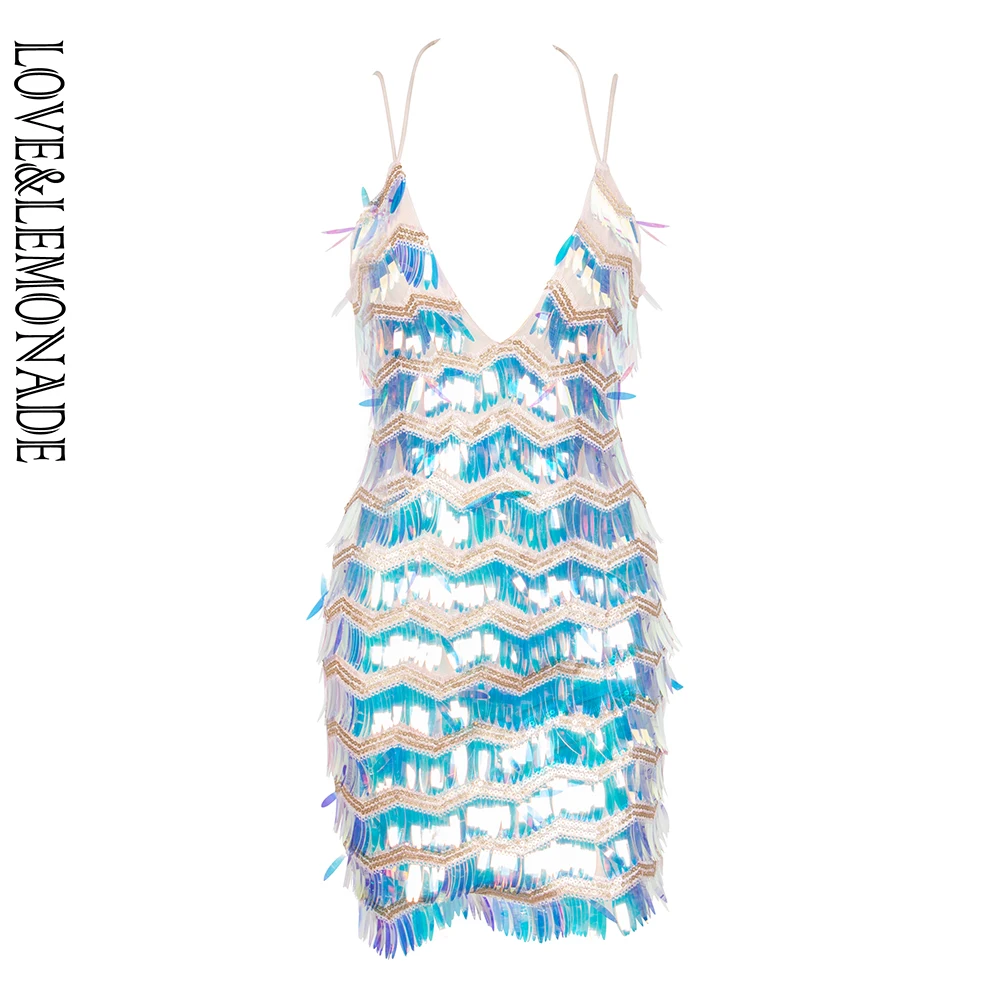 Love&Lemonade Sexy Deep V-Neck Tassel Sequins Slim-Fit Elastic Mesh Slim Dress LM10005
Love&Lemonade Sexy Deep V-Neck Tassel Sequins Slim-Fit Elastic Mesh Slim Dress LM10005