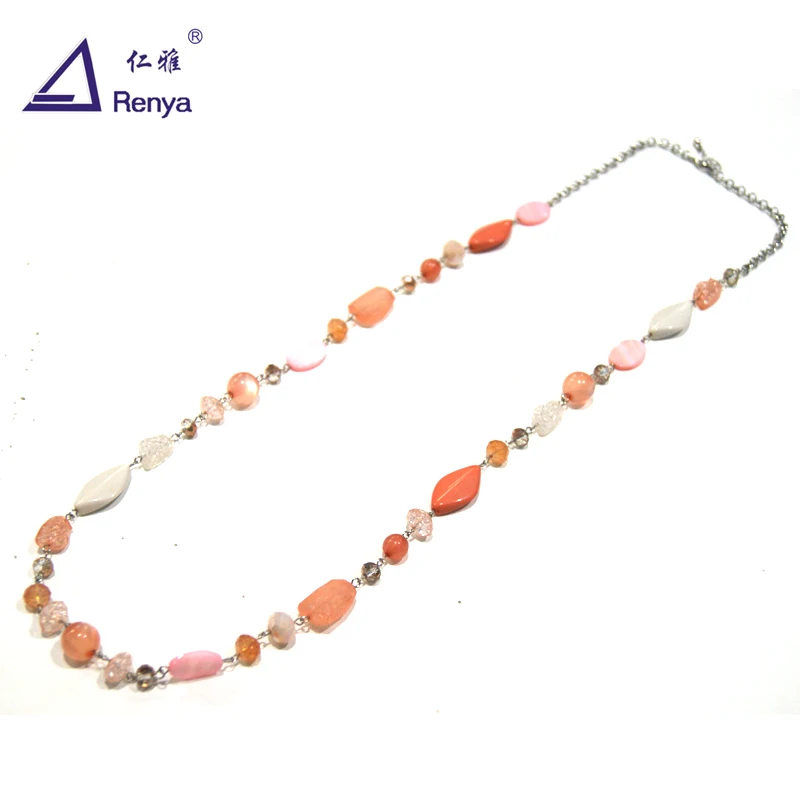Renya Peach Pink Color Long Necklaces Acrylic Glass Shell Beaed Necklace For Women Warm Color Sweater Necklaces Handmade Jewelry
Renya Peach Pink Color Long Necklaces Acrylic Glass Shell Beaed Necklace For Women Warm Color Sweater Necklaces Handmade Jewelry