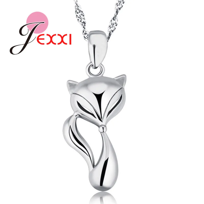 New Fashion 925 Sterling Silver Animal Fox Pendant Necklace for Women Girl Lovely Collier Choker Necklaces Collar Jewelry
New Fashion 925 Sterling Silver Animal Fox Pendant Necklace for Women Girl Lovely Collier Choker Necklaces Collar Jewelry