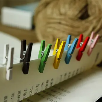 Wholesale Mini Colored Spring Wood Clips Clothes Photo Paper Peg Pin Clothespin Craft Clips Party School Decoration 50 PCS
Wholesale Mini Colored Spring Wood Clips Clothes Photo Paper Peg Pin Clothespin Craft Clips Party School Decoration 50 PCS