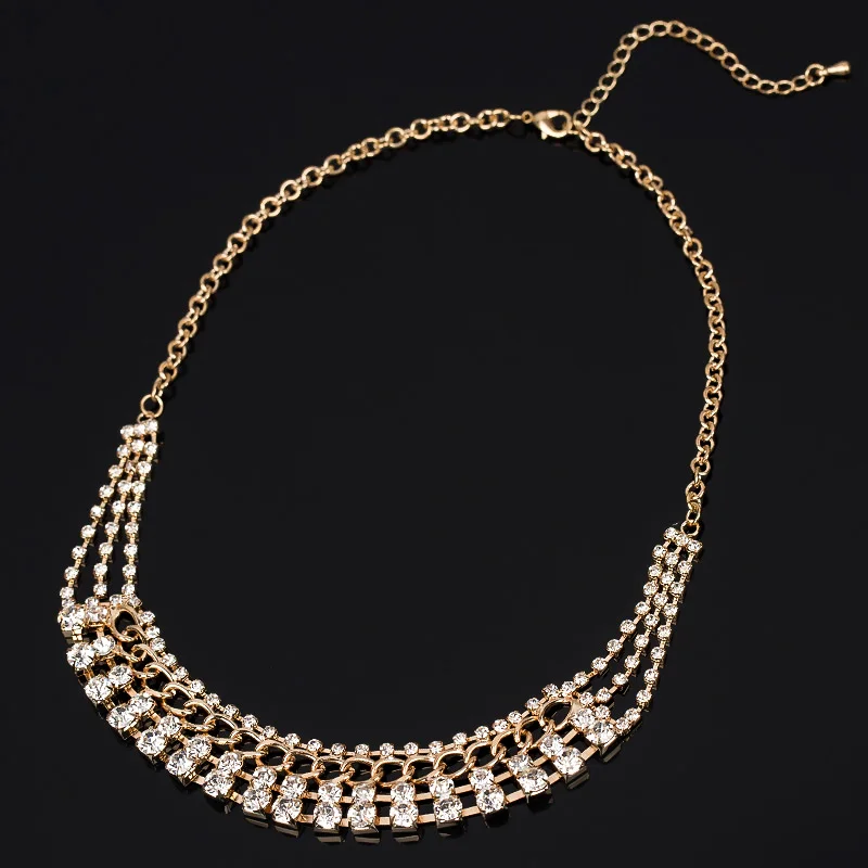 Min. order is $10 (mix order) Fashion chain coarse crystal rhinestone chain luxury quality necklace small necklace #N061
Min. order is $10 (mix order) Fashion chain coarse crystal rhinestone chain luxury quality necklace small necklace #N061