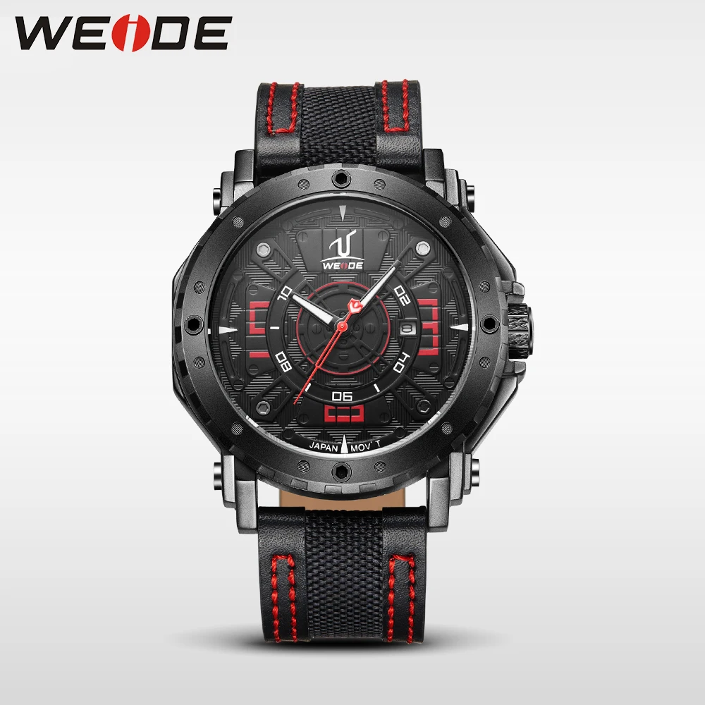 WEIDE luxury brand leather strap quartz shock resistant electronic auto date complete calendar sports clock wrist watch for man
WEIDE luxury brand leather strap quartz shock resistant electronic auto date complete calendar sports clock wrist watch for man