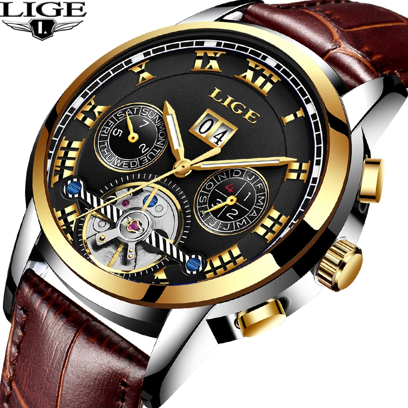 reloj hombre Men's Mechanical Watch Business Sport Waterproof Casual Fashion LIGE Men Watch Military Male Clock Top Luxury Brand
reloj hombre Men's Mechanical Watch Business Sport Waterproof Casual Fashion LIGE Men Watch Military Male Clock Top Luxury Brand