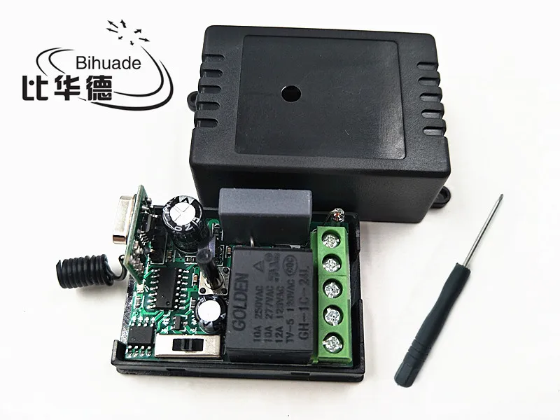 1pcs New!!! 220V 1CH Remote control switch wireless relay 315MHz Superheterodyne Receiver module learning 1527
1pcs New!!! 220V 1CH Remote control switch wireless relay 315MHz Superheterodyne Receiver module learning 1527