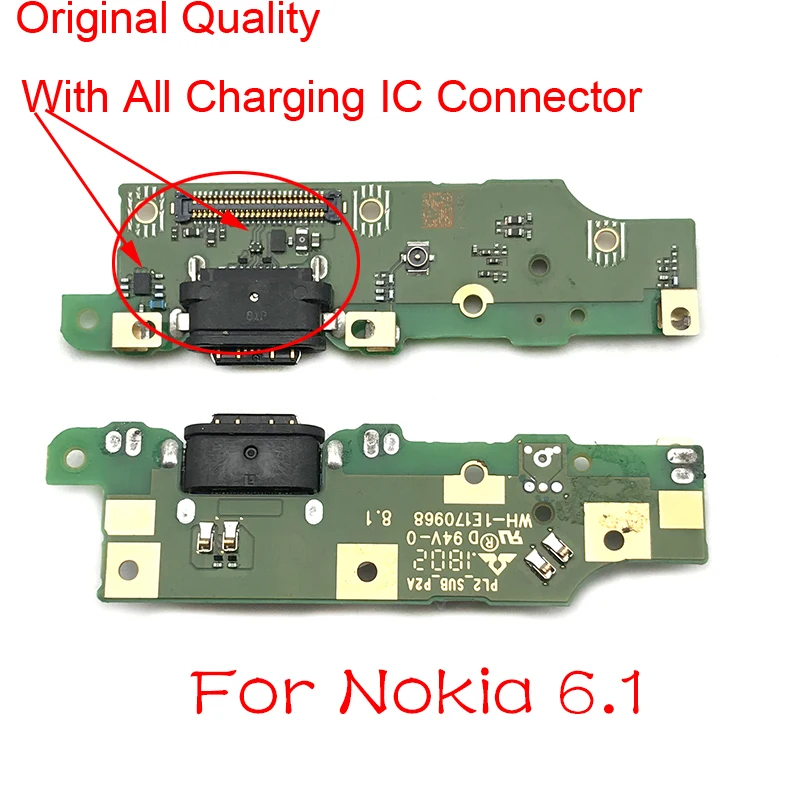 Dock Connector For Nokia 6.1 (5.5-inch) / 6 2018 Micro USB Charger Charging Port Flex Cable Board With Microphone | Мобильные