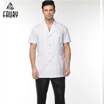 Men's Doctor Nurse White Tops Coat Suit Collar Short Sleeve Scrub Medical Uniform Clinical Medico Lab Hospital Farmacia Workwear
Men's Doctor Nurse White Tops Coat Suit Collar Short Sleeve Scrub Medical Uniform Clinical Medico Lab Hospital Farmacia Workwear