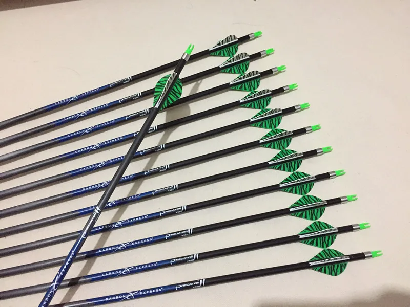 12pcs Carbon Arrow Spine 340 ID6.2mm pure arrow shaft bohning arrow Nock stripe plastic vane arrowhead for compound bow
12pcs Carbon Arrow Spine 340 ID6.2mm pure arrow shaft bohning arrow Nock stripe plastic vane arrowhead for compound bow