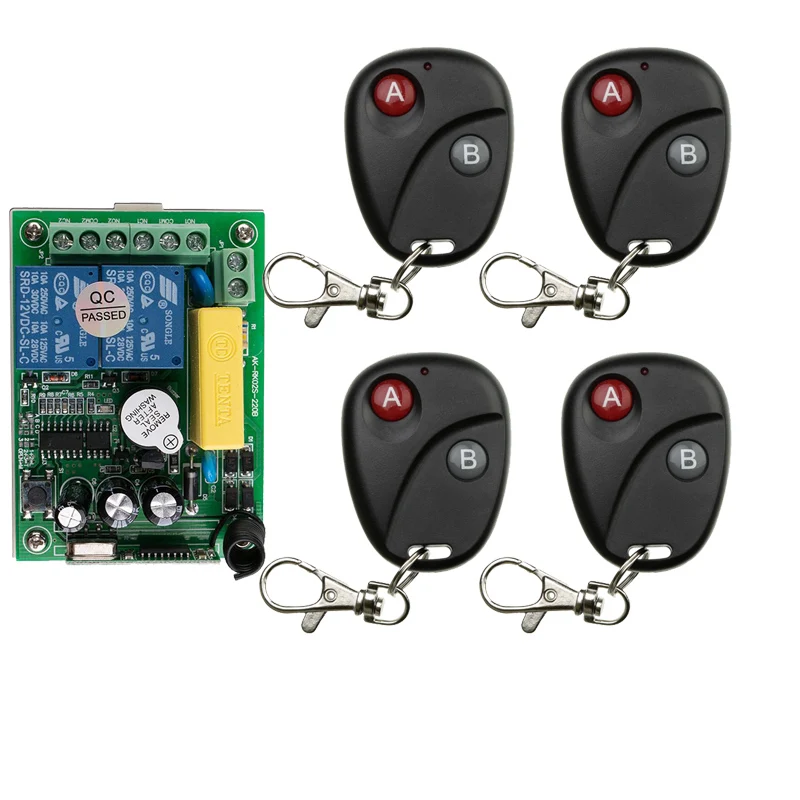 AC 220 V 2CH 10A Relay RF Wireless Remote Control Switch Wireless Light Switch ; Receiver+Transmitter Garage Door lamp/ window
AC 220 V 2CH 10A Relay RF Wireless Remote Control Switch Wireless Light Switch ; Receiver+Transmitter Garage Door lamp/ window