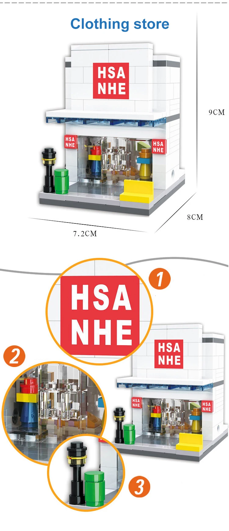 City Mini Street Scene Building Blocks Toys Architecture Model Apple Store KFCE McDonald Compatible With Legoe Toys for Children (9)