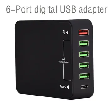 Quick Charge 3.0 Phone Charger 6 Ports USB Mobile Fast Wall Charger For iPhone 6s 7/8/X/Plus iPad Samsung S8 Xiaomi Tablet
Quick Charge 3.0 Phone Charger 6 Ports USB Mobile Fast Wall Charger For iPhone 6s 7/8/X/Plus iPad Samsung S8 Xiaomi Tablet