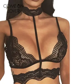 Comeonlover Half cup black red choker lace bra lingerie new popular crop tops sexy halter bra 2XL strap women bralette RL80460
Comeonlover Half cup black red choker lace bra lingerie new popular crop tops sexy halter bra 2XL strap women bralette RL80460