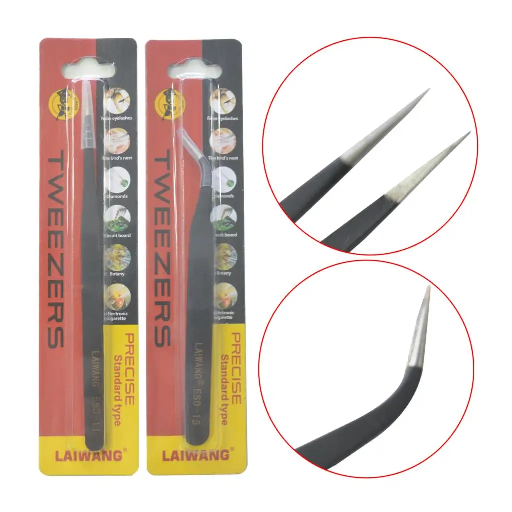 ZKO 2Pc Antistatic Electroplating Nonmagnetic Stainless Steel Bend + Straight Eyebrow Tweezers Nail Art DIY Necessary Tools
ZKO 2Pc Antistatic Electroplating Nonmagnetic Stainless Steel Bend + Straight Eyebrow Tweezers Nail Art DIY Necessary Tools