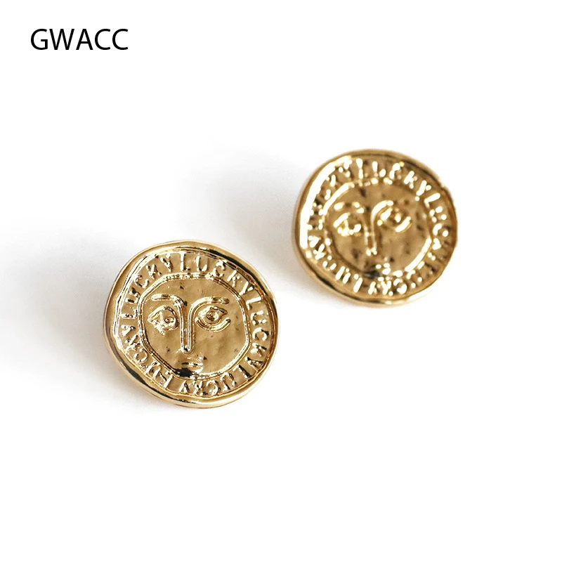 GWACC Vintage Disco Coin Minimalist Stud Earrings Round Metal Copper Alloy Geometric Circle Retro Engraved Jewelry Wholesale
GWACC Vintage Disco Coin Minimalist Stud Earrings Round Metal Copper Alloy Geometric Circle Retro Engraved Jewelry Wholesale