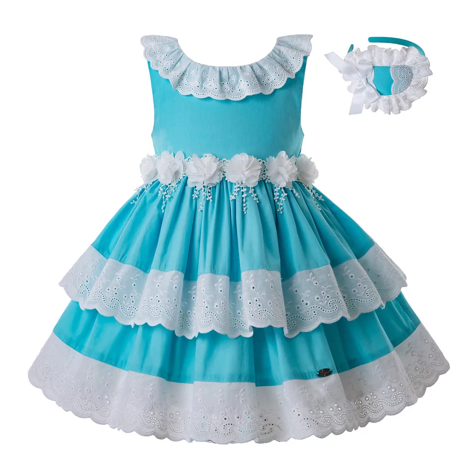 Pettigirl Wholesale White Flower Summer Party Girl Blue Dress With Headband Sleeveless Kids Clothing G-DMGD203-35
Pettigirl Wholesale White Flower Summer Party Girl Blue Dress With Headband Sleeveless Kids Clothing G-DMGD203-35
