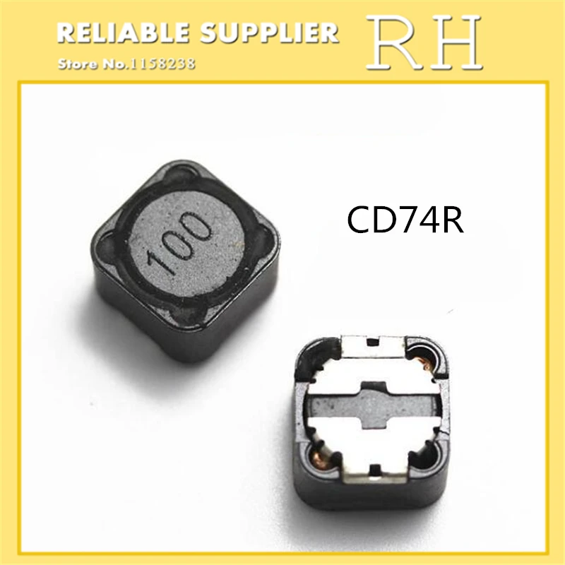 50PCS/lot SMD power inductors CD74R 7*7*4mm 2.2UH 3.3UH 4.7UH 6.8UH 10UH 22UH 33UH 47UH 68UH 100UH 150UH 220UH 470UH
50PCS/lot SMD power inductors CD74R 7*7*4mm 2.2UH 3.3UH 4.7UH 6.8UH 10UH 22UH 33UH 47UH 68UH 100UH 150UH 220UH 470UH