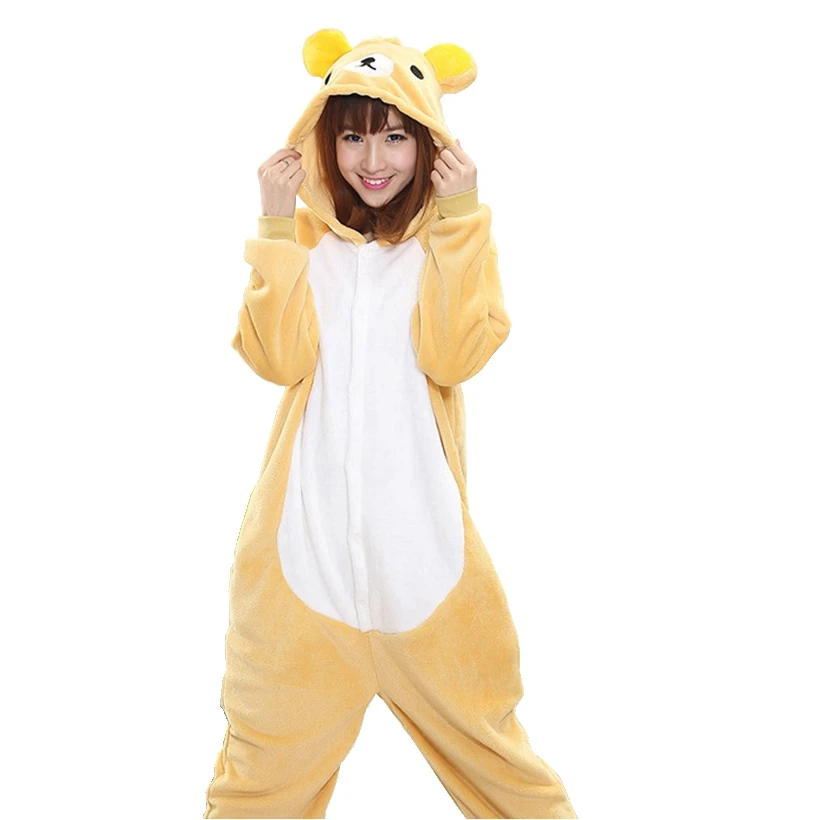 RILAKKUMA Bear Pajama Set Women Men Unisex Adult Animal Pijama Flannel Onesie Cosplay Sleepwear Hoodie Halloween Holiday Costume
RILAKKUMA Bear Pajama Set Women Men Unisex Adult Animal Pijama Flannel Onesie Cosplay Sleepwear Hoodie Halloween Holiday Costume