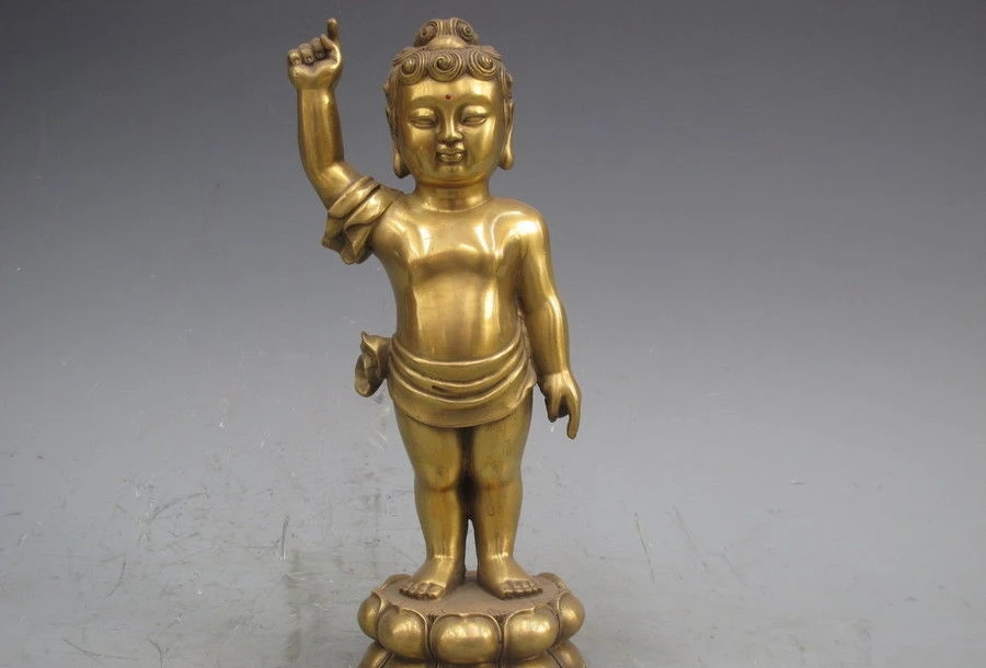 Tibet Buddhism Pure Copper Brass Sakyamuni Tathagata Boy Prince Buddha Statue a 0518
Tibet Buddhism Pure Copper Brass Sakyamuni Tathagata Boy Prince Buddha Statue a 0518