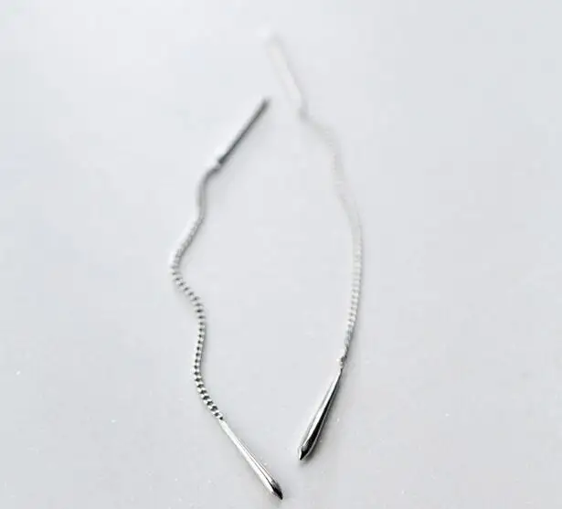 Real 100% 925 Sterling Silver Fine Jewelry Waterdrop Tears Oval Threader Long Dangle Earrings gtle2256
Real 100% 925 Sterling Silver Fine Jewelry Waterdrop Tears Oval Threader Long Dangle Earrings gtle2256