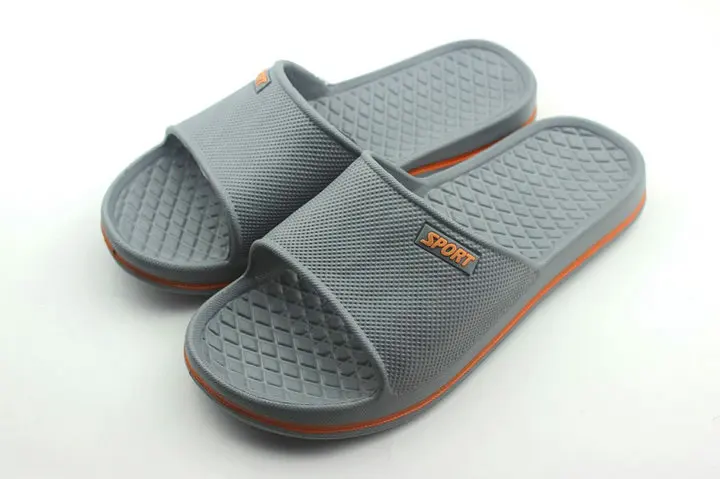 Summer Pure Color Lovers Household Disposable Bath Slippers Spa Hotel Slippers Bathroom Anti-skid Mens And Womens Soft Slide Slippers (36)