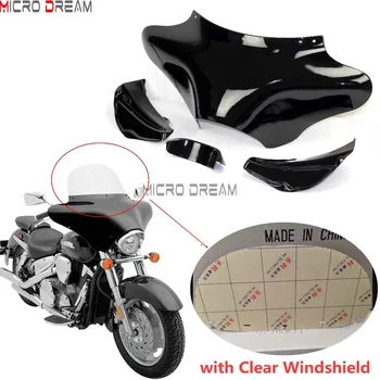 Black Front Outer Batwing Fairing w/Windshield Motorcycles Headlight Cowling Kit For Triumph Victory Harley Yamaha V-Star Shadow
Black Front Outer Batwing Fairing w/Windshield Motorcycles Headlight Cowling Kit For Triumph Victory Harley Yamaha V-Star Shadow