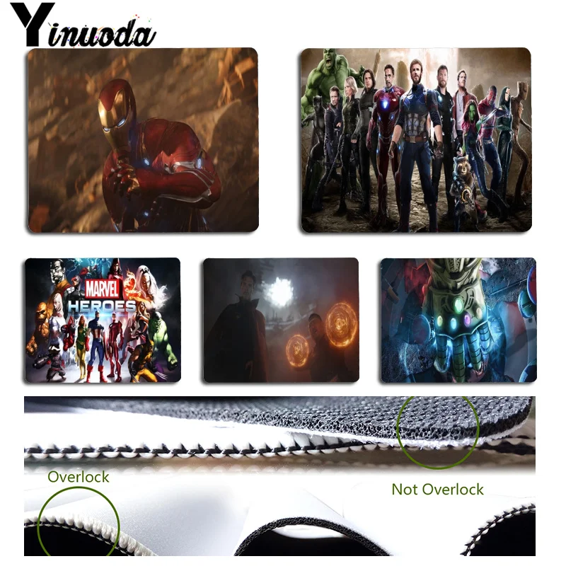 Yinuoda Top Quality Avengers Infinity War Office Mice Gamer Soft Mouse Pad Size for 180x220x2mm and 250x290x2mm Rubber Mousemats
Yinuoda Top Quality Avengers Infinity War Office Mice Gamer Soft Mouse Pad Size for 180x220x2mm and 250x290x2mm Rubber Mousemats